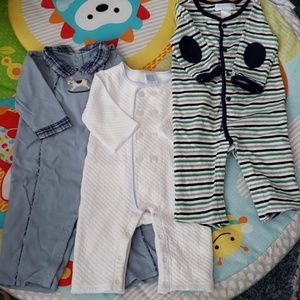 Janie and Jack lot of 3 coveralls